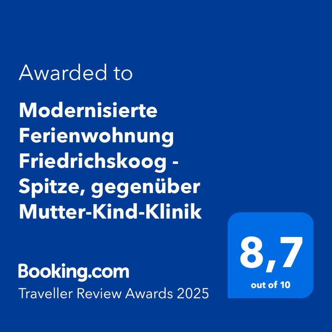 Modernisierte Ferienwohnung Friedrichskoog - Spitze, Gegenueber Mutter-Kind-Klinik Zewnętrze zdjęcie